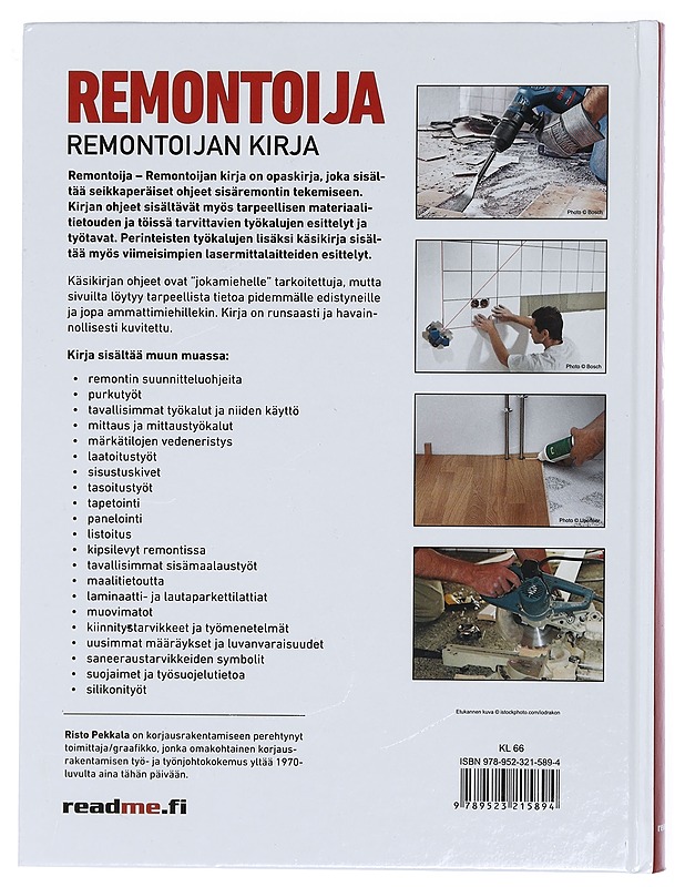 Remontoijan kirja - Risto Pekkala - Puutarha- ja remontointikirjat - 10105401736 - 1