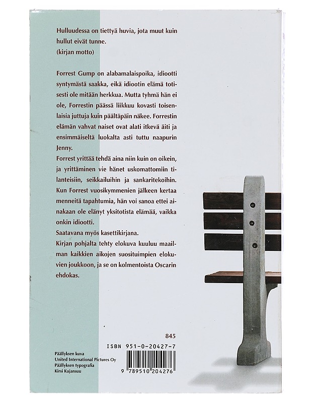 Forrest gump : Kunnian mies - Groom, Winston - Romaanit ja novellit - 10105401786 - 1