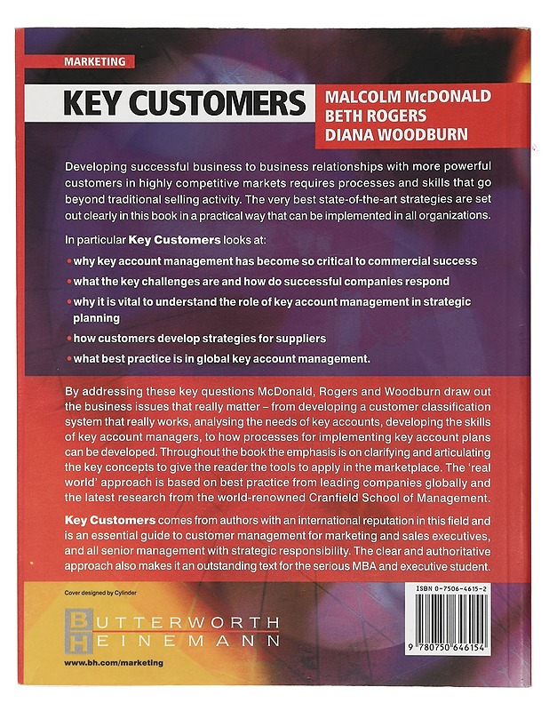 Key customers : how to manage them profitably - McDonald, Malcolm - Tietokirjat ja oppaat - 10105401792 - 1