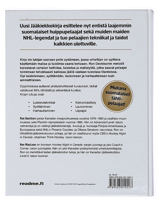 Jääkiekkokirja : huippupelaajien tekniikat ja taidot - Davidson, Ron - Tietokirjat ja oppaat - 10105401843 - 1