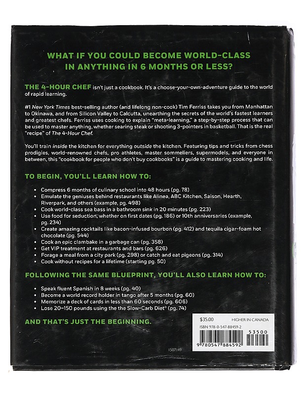 The 4-Hour Chef - Ferriss, Timothy - Tietokirjat ja oppaat - 10105401848 - 1