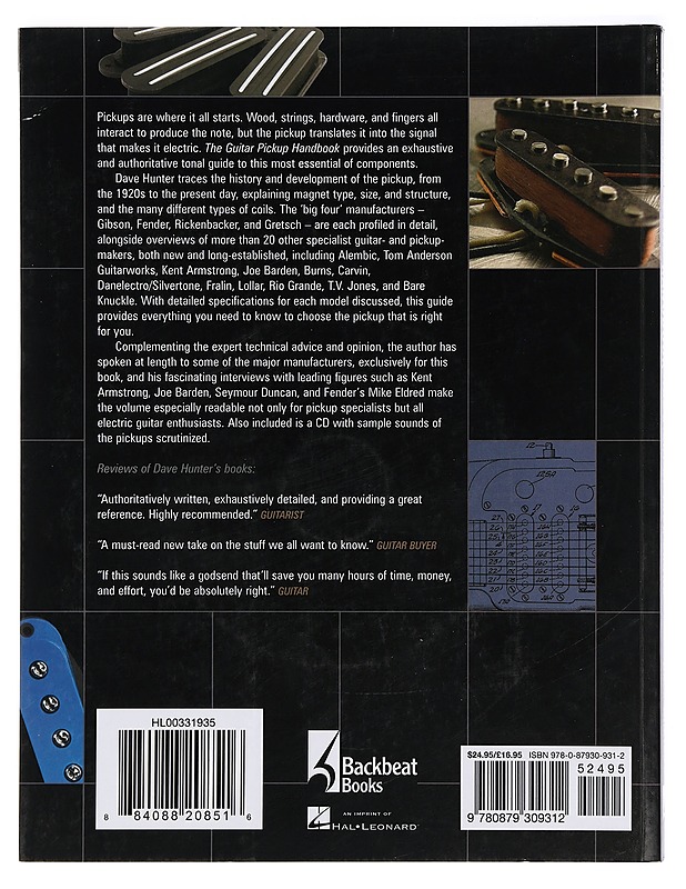 Guitar Pickup Handbook : The Start of Your Sound - Dave Hunter - Tietokirjat ja oppaat - 10105401878 - 1