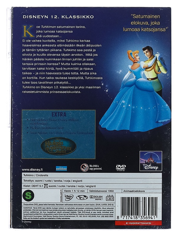 Tuhkimo - DVD - DVD-elokuvat - 10105401883 - 1