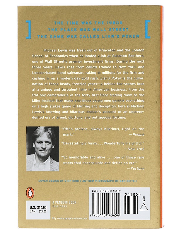Liar's poker - Michael Lewis - Elämäkerrat ja muistelmat - 10105401901 - 1