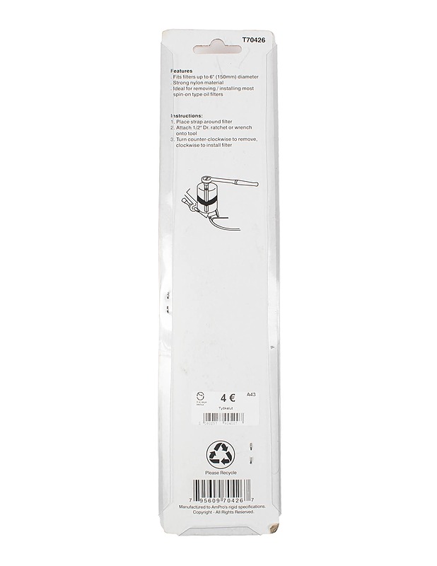 AMPRO T70426 hihnasuodatinavain - Muut urheiluvälineet ja vapaa-aika - 10105401927 - 1