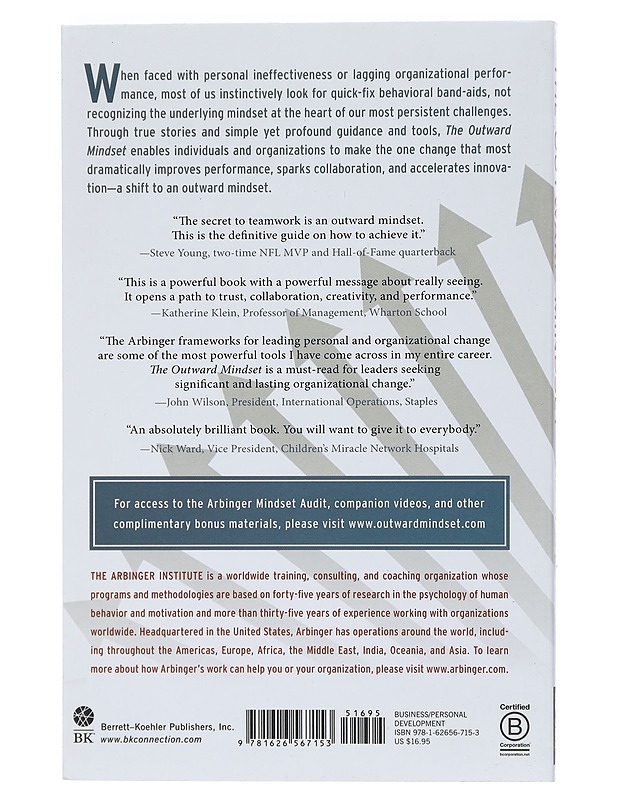 The Outward Mindset - Seeing Beyond Ourselves - The Arbinger Institute - Tietokirjat ja oppaat - 10105401929 - 1