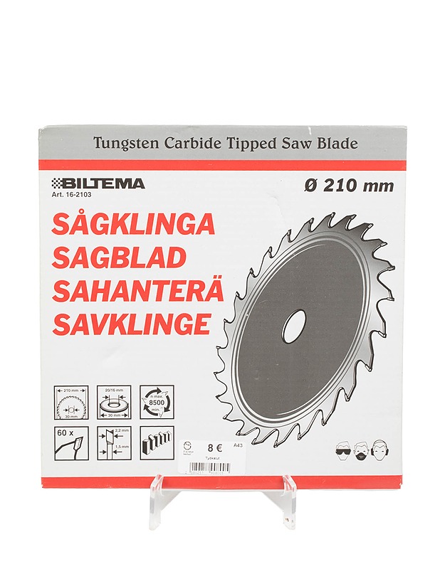 BILTEMA 210 sahanterä - Rakennustarvikkeet - 10105401933 - 0