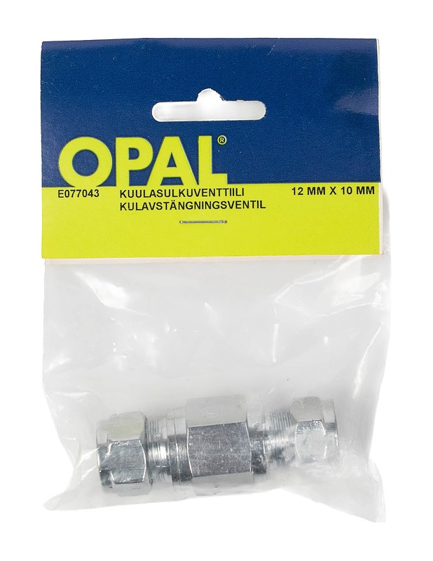 OPAL kuulasulkuventtiili, 12 x 10 mm - Rakennustarvikkeet - 10105401978 - 0