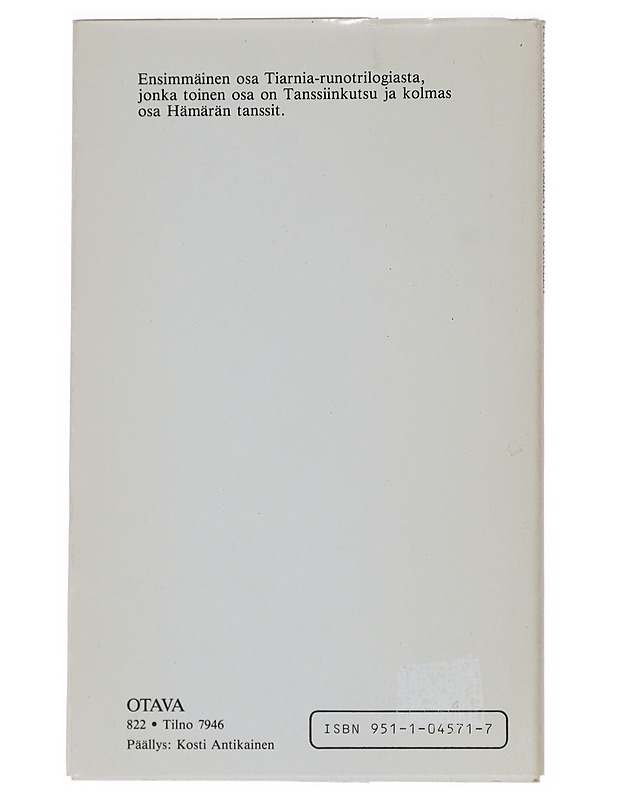 TANSSILATTIA VUORELLA - PENTTI SAARIKOSKI - Romaanit ja novellit - 10105401989 - 1