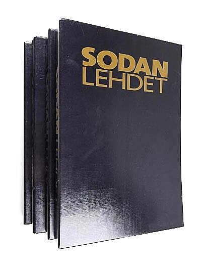 Sodan lehdet : kokoelma sanomalehtiä vuosilta 1939-45 osat 1-52 Koteloita 4 kpl - Lehdet - 10105402007 - 0