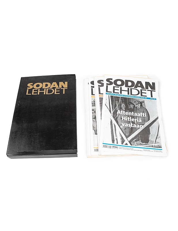 Sodan lehdet : kokoelma sanomalehtiä vuosilta 1939-45 osat 1-52 Koteloita 4 kpl - Lehdet - 10105402007 - 4