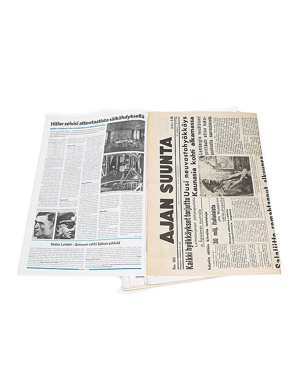 Sodan lehdet : kokoelma sanomalehtiä vuosilta 1939-45 osat 1-52 Koteloita 4 kpl - Lehdet - 10105402007 - 5