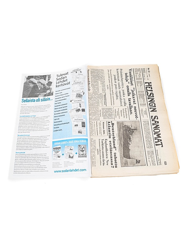 Sodan lehdet : kokoelma sanomalehtiä vuosilta 1939-45 osat 1-52 Koteloita 4 kpl - Lehdet - 10105402007 - 7