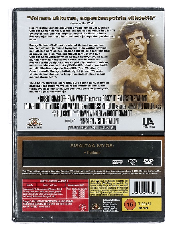 Rocky III - Tiikerinsilmä - DVD - DVD-elokuvat - 10105402016 - 1