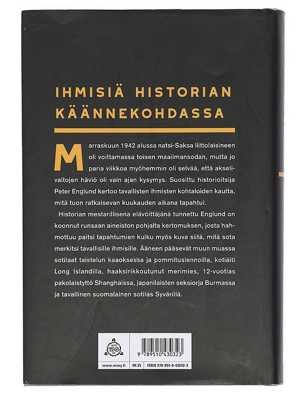 Marraskuu 1942 : kohtalonkuukausi tavallisten ihmisten silmin - Englund, Peter - Elämäkerrat ja muistelmat - 10105402045 - 1
