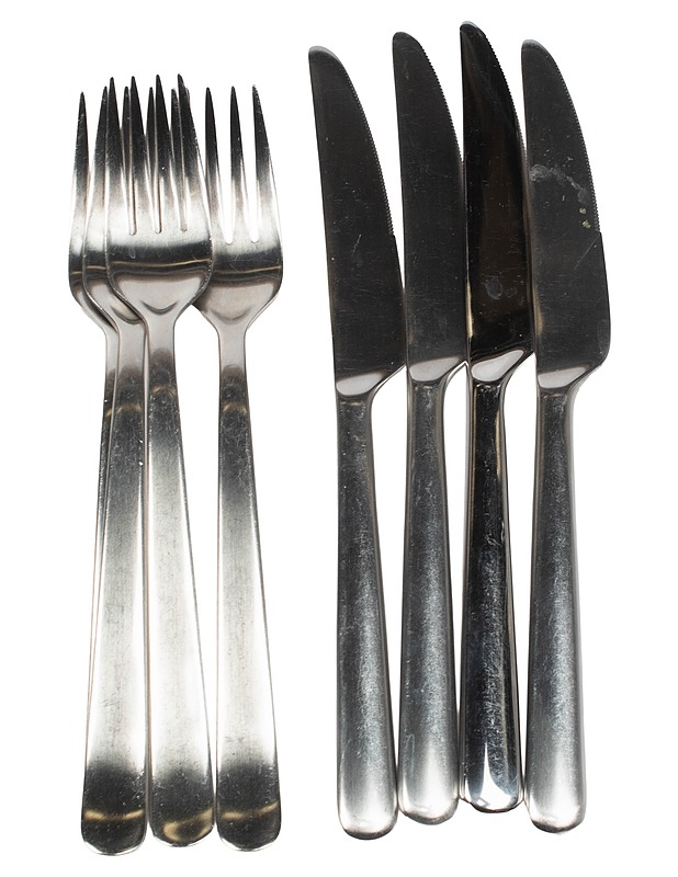 FISKARS haarukat ja veitset, 4 + 4 - Designsuosikit - 10105402068 - 0