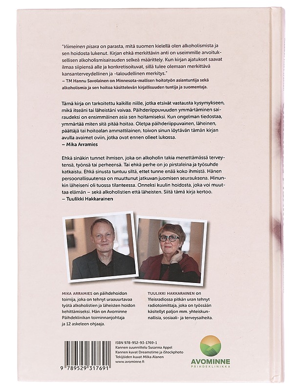 Viimeinen pisara : toipumisen avaimet - tietoa alkoholismista ja läheisriippuvuudesta - Arramies, Mika - Tietokirjat ja oppaat - 10105402087 - 1
