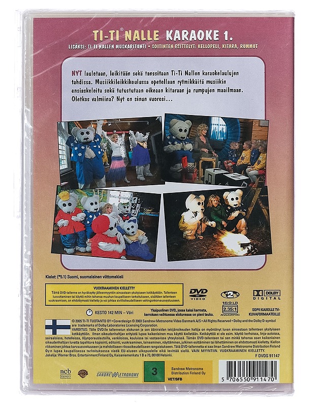 Ti-Ti Nalle Karaoke Vol 1 - DVD - DVD-elokuvat - 10105402091 - 1