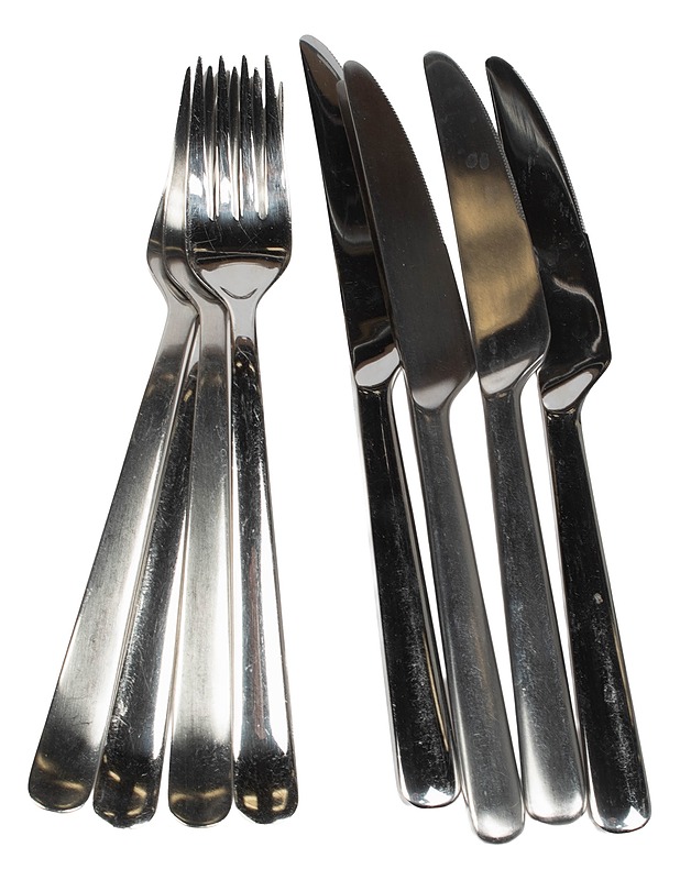 FISKARS haarukat ja veitset, 4 + 4 - Designsuosikit - 10105402103 - 0