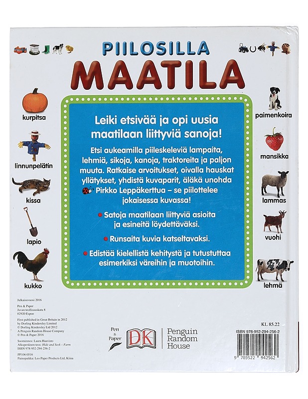 Piilosilla : maatila - Sirett, Dawn - Lastenkirjat - 10105402115 - 1
