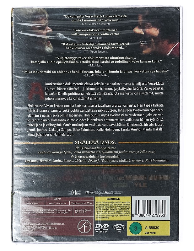 Vesku - DVD - DVD-elokuvat - 10105402177 - 1