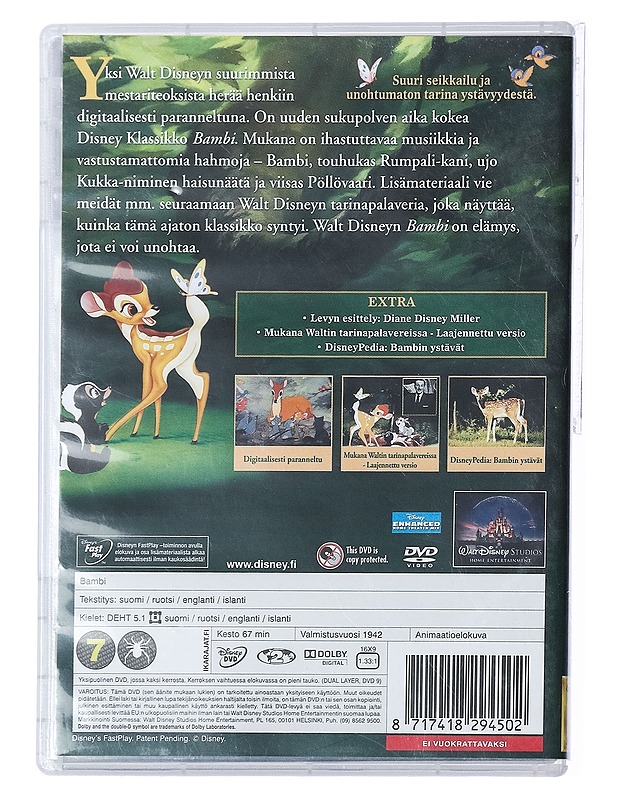 Bambi - DVD - DVD-elokuvat - 10105402193 - 1