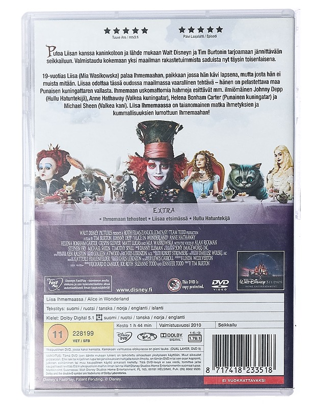 Liisa Ihmemaassa - DVD - DVD-elokuvat - 10105402232 - 1