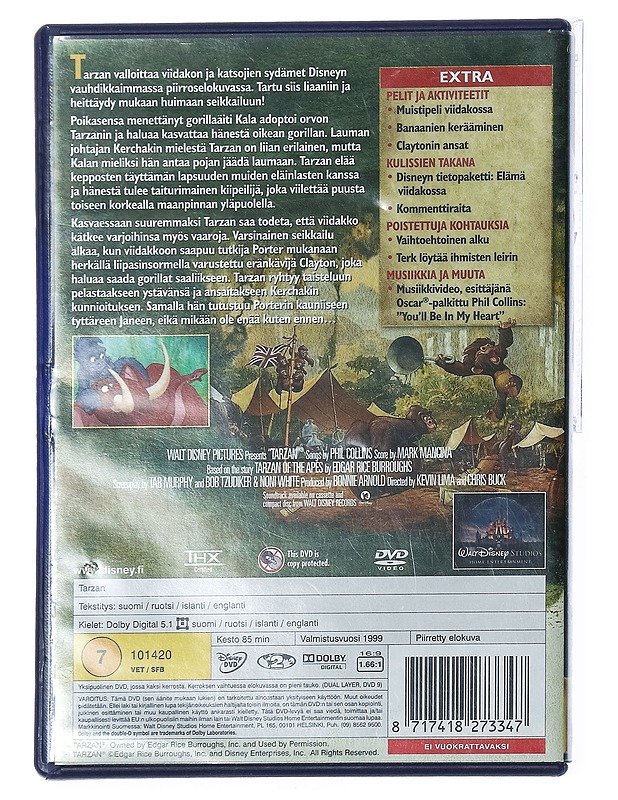 Tarzan - DVD - DVD-elokuvat - 10105402256 - 1