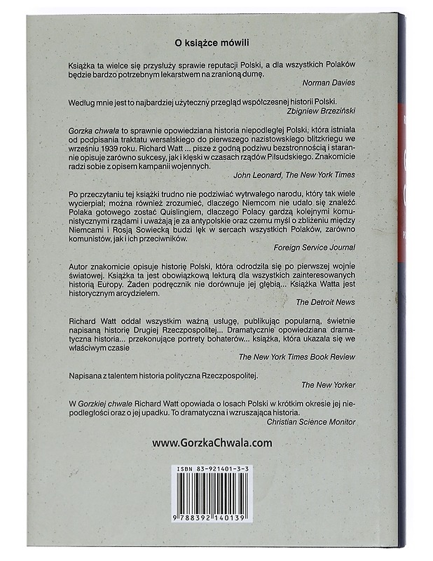 Gorzka chwa?a Polska i jej los 1918-1939 - Historiakirjat - 10105402280 - 1