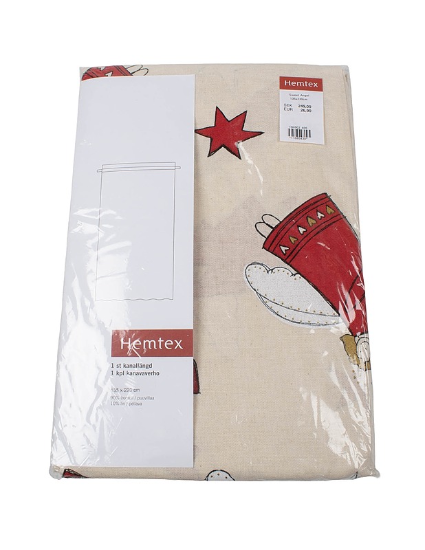 HEMTEX Sweet Angel verho, 135 x 220 cm - Joulutuotteet - 10105402361 - 0