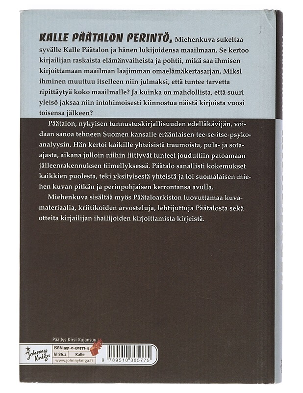 Miehenkuva : Kalle Päätalon perintö - Jenni Janatuinen - Elämäkerrat ja muistelmat - 10105402386 - 1