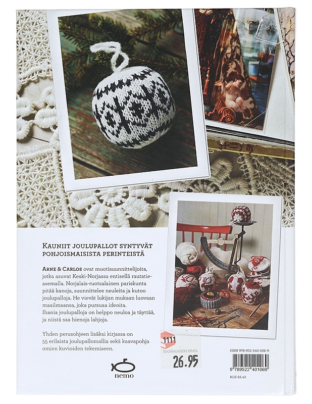 Joulupallot : yksi ohje, 55 mallia - Arne - Käsityökirjat - 10105402398 - 1