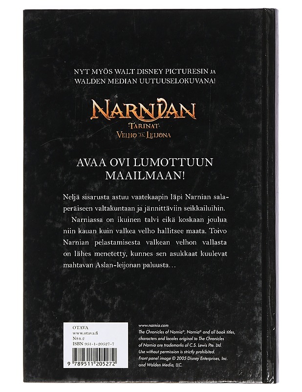 Narnian tarinat velho ja leijona - Otava - Lastenkirjat - 10105402396 - 1