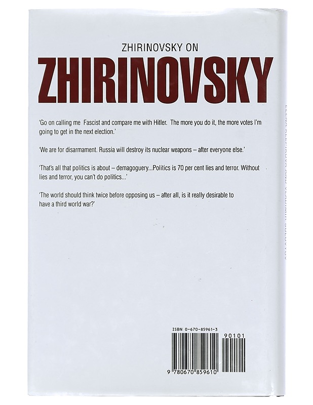 Zhirinovsky : the paradoxes of Russian fascism - Solovev, Vladimir Borisovic - Tietokirjat ja oppaat - 10105402409 - 1