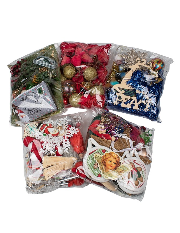 Joulukoristepussi - 1 pussi - Joulutuotteet - 10105402413 - 0