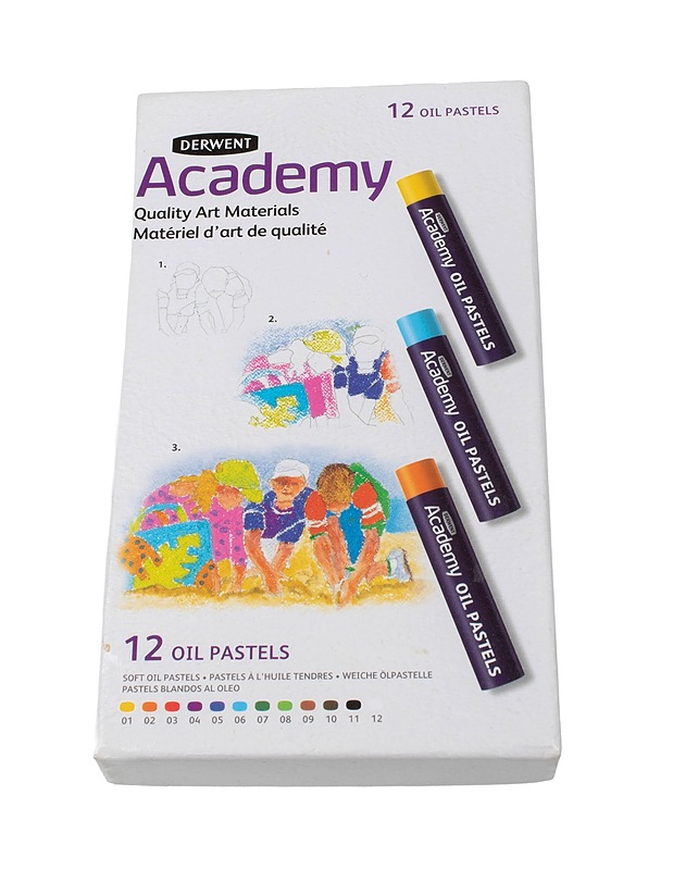 DERWENT Academy öljypastelliliidut, 12 kpl - Askartelu - 10105402433 - 0