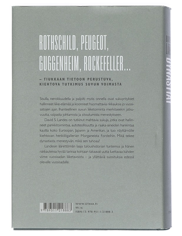 Dynastiat : maailman kuuluisimpien sukuyritysten kohtaloita - Landes, David S. - Elämäkerrat ja muistelmat - 10105402577 - 1