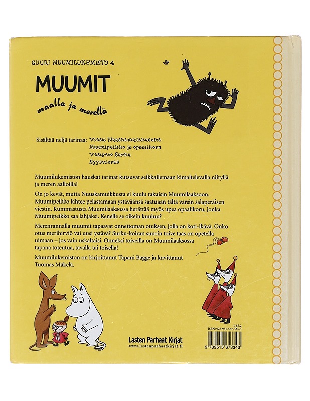 Muumit maalla ja merellä - Bagge, Tapani - Lastenkirjat - 10105402636 - 1