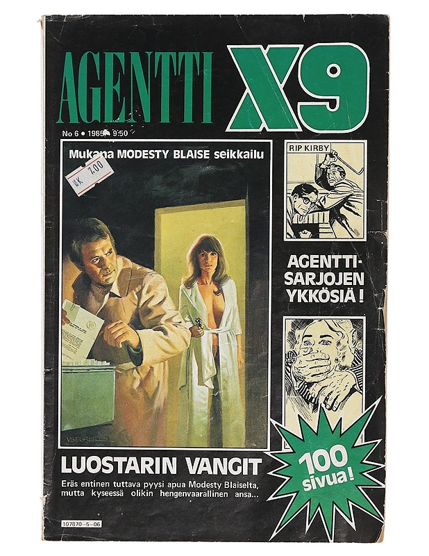 Agentti X9 : No 6/1985 - Peter O'Donnell - Sarjakuvat - 10105402687 - 0