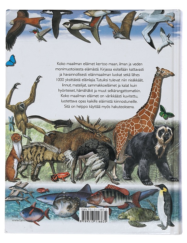 Koko maailman eläimet - Elina Lustig - Lemmikki- ja luontokirjat - 10105402794 - 1