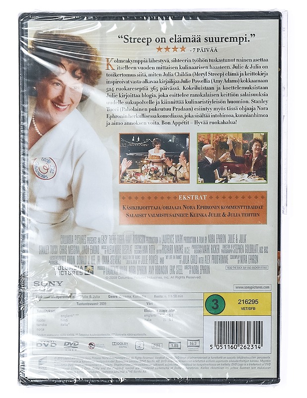 Julie & Julia - DVD - DVD-elokuvat - 10105402852 - 1