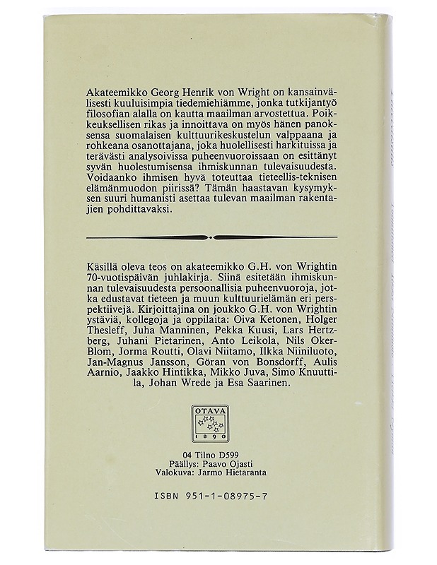 Tulevaisuus - Niiniluoto, Ilkka - Elämäkerrat ja muistelmat - 10105402867 - 1