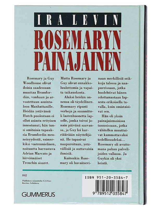 Rosemaryn painajainen : Romaani - Levin, Ira - Jännitys ja dekkarit - 10105402873 - 1