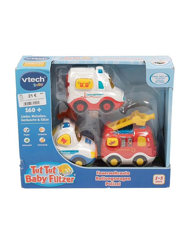 VTECH Tut Tut Baby Flitzer hätäajoneuvosetti - Lasten lelut - 10105402881 - 0