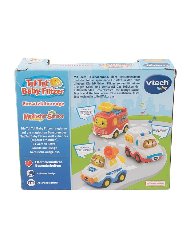 VTECH Tut Tut Baby Flitzer hätäajoneuvosetti - Lasten lelut - 10105402881 - 1