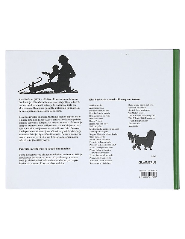 Täti Vihreä, täti Ruskea ja täti Sinipunainen - Beskow, Elsa - Lastenkirjat - 10105402902 - 1