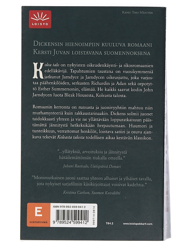 Kolea talo - Dickens, Charles - Jännitys ja dekkarit - 10105402904 - 1