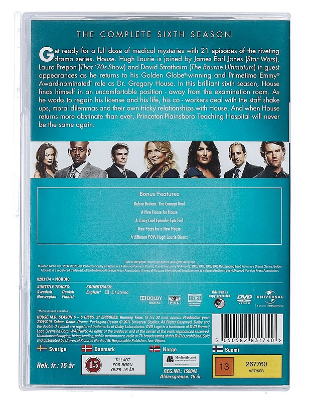 House: Season 6 - DVD - DVD-elokuvat - 10105402918 - 1