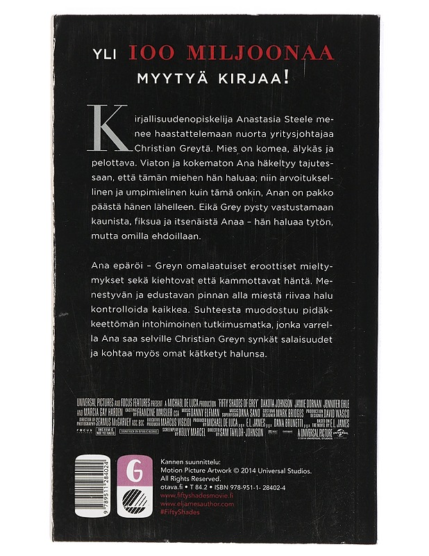 Fifty shades. 1, Sidottu - James, E. L. - Romaanit ja novellit - 10105402932 - 1