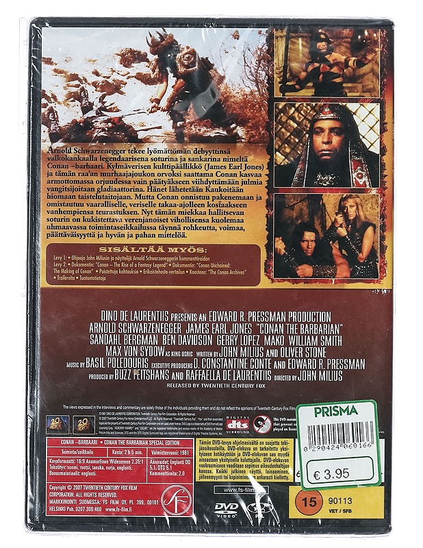 Conan The Barbarian - DVD - DVD-elokuvat - 10105402966 - 1